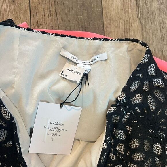 DIANE VON FURSTENBERG LACE MINI SKIRT size 6 - Picture 3 of 9